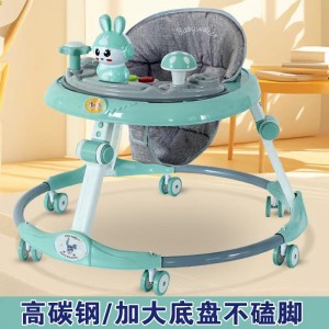 New baby walker, 6-speed adjustment, multi-function, anti-rollover, anti-O-leg, walker for boys and girls