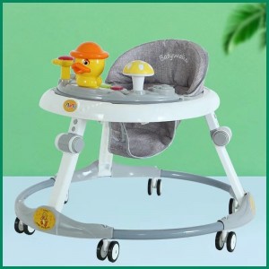 婴儿学步车防O型腿多种功能防侧翻男女孩宝宝可坐推学行助步