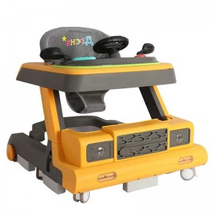 婴儿车轮助行器中国儿童学会走路卡通步行玩具椅音乐儿童助行器带塞子