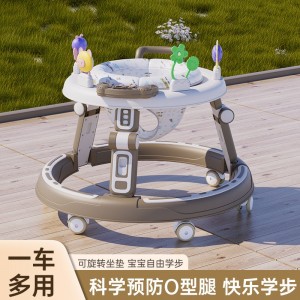 Baby walker, anti-O-leg baby, multi-function, anti-rollover stroller, baby can ride, can push, walk, starter