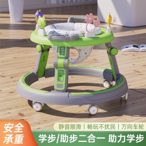 Baby walker, anti-O-leg baby, multi-function, anti-rollover stroller, baby can ride, can push, walk, starter