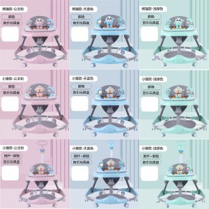 学步车防O型腿婴儿多种功能手推车宝宝可坐可推防侧翻学行车起步车