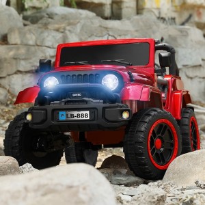 儿童电动车可坐人宝宝遥控玩具车四轮电瓶汽车小孩自驾越野车童车