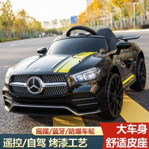 儿童电动车四轮汽车遥控玩具车可坐人小孩婴儿带摇摆宝宝童车