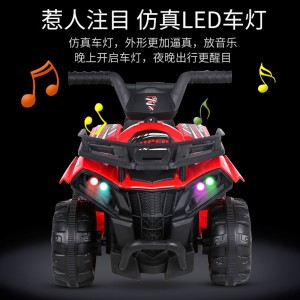 儿童电动沙滩车炫酷四轮越野车1-6岁宝宝充电遥控电动摩托车童车