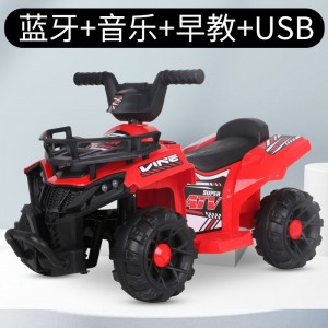 儿童电动沙滩车炫酷四轮越野车1-6岁宝宝充电遥控电动摩托车童车