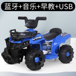 儿童电动沙滩车炫酷四轮越野车1-6岁宝宝充电遥控电动摩托车童车