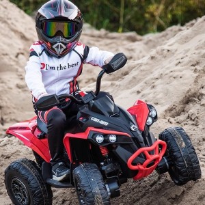 儿童电动车四轮沙滩越野车男女宝宝小孩可坐人玩具车