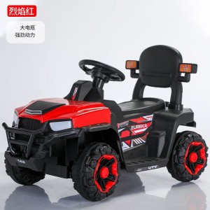 新款婴儿童电动车四轮遥控汽车充电带推杆0-4岁玩具车男女宝宝
