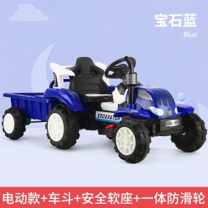 电动玩具车可坐人带斗双驱小孩宝宝汽车四轮超大号充电儿童拖拉机