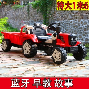 大号电动网红手扶拖拉机玩具车可坐人3-10岁儿童玩具拖拉机