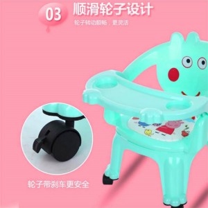 宝宝吃饭儿童餐桌儿童座椅塑料靠背儿童餐椅叫叫椅卡通婴儿餐椅