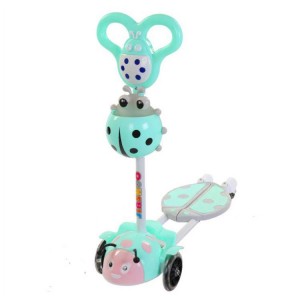 甲壳虫四轮儿童剪刀滑板车礼品音乐蛙式活力车