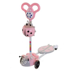 甲壳虫四轮儿童剪刀滑板车礼品音乐蛙式活力车