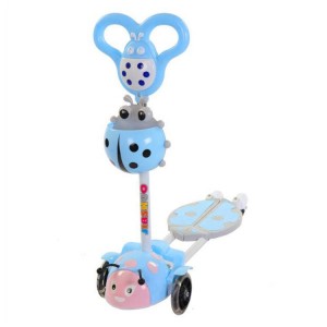 甲壳虫四轮儿童剪刀滑板车礼品音乐蛙式活力车