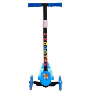 四轮闪光宝宝单踏板溜溜车 单脚踏板车米高玩具车 儿童滑板车