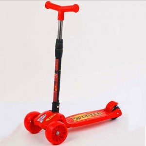 一键折叠儿童溜溜车 2-10岁儿童地摊三轮滑行车 儿童滑板车