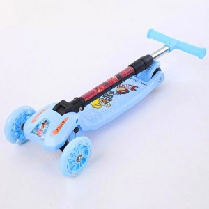 一键折叠儿童溜溜车 2-10岁儿童地摊三轮滑行车 儿童滑板车