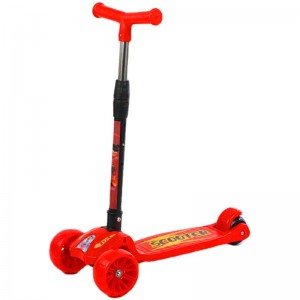 一键折叠儿童溜溜车 2-10岁儿童地摊三轮滑行车 儿童滑板车