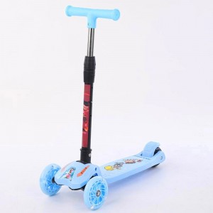 一键折叠儿童溜溜车 2-10岁儿童地摊三轮滑行车 儿童滑板车