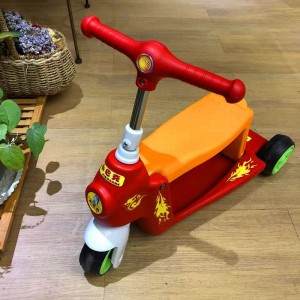 二合一功能多平衡童车 变形滑板车 儿童可骑坐三轮滑行学步车