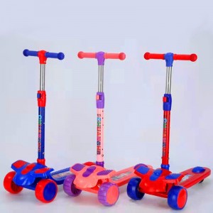 折叠三合一音乐宝宝滑滑车可坐可骑旋转座椅脚踏 儿童滑板车