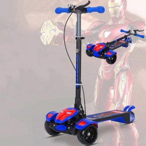 3-6-12岁以上中大儿童三轮闪光脚踏车 滑滑车 大号减震滑板车