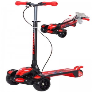 3-6-12岁以上中大儿童三轮闪光脚踏车 滑滑车 大号减震滑板车