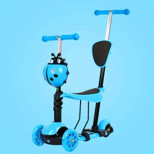 1-4岁溜溜车 6岁男孩女宝宝五合一儿童滑板车可推可坐可滑可骑