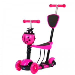 1-4岁溜溜车 6岁男孩女宝宝五合一儿童滑板车可推可坐可滑可骑