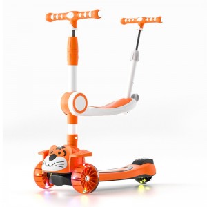 1-12岁小孩折叠三合一男女童宝宝踏板滑滑溜溜车 儿童滑板车