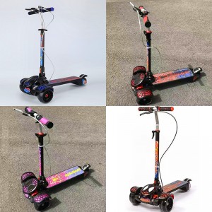 儿童4-8-12-18岁中大童男女孩滑滑踏板音乐灯光溜溜车大号滑板车