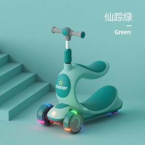 三合一可坐可滑摇摆车2-5-8-9溜溜单脚踏板车儿童滑板车