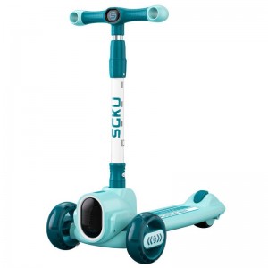 新款男女宝宝滑滑车2-8-16岁可折叠儿童闪光轮溜溜车 儿童滑板车