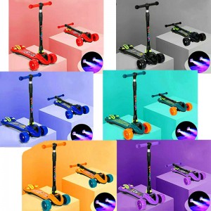 三轮车2-6岁宝宝喷雾滑板车米高车男女滑行车溜溜车儿童滑板车