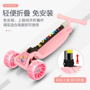 儿童滑板车2-3-6-8-12岁小孩三合一溜溜车可坐单脚宝宝踏板滑滑车