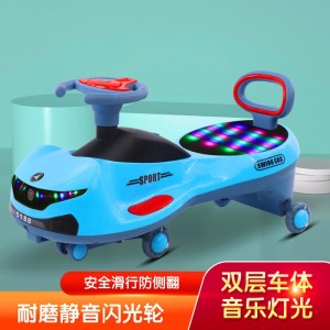 1-3岁女宝宝摇摆男孩万向轮妞妞车带音乐滑行车儿童溜溜车扭扭车