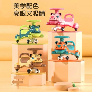 男女宝宝溜溜车 大人可坐新款摇摆扭扭车 小老虎儿童扭扭车