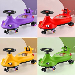 新款宝宝玩具车摇摆车溜溜车静音万向轮妞妞车音乐灯光儿童扭扭车