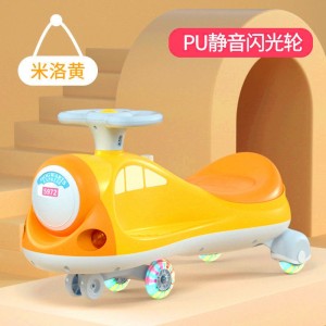 音乐宝宝溜溜车3-6岁滑步静音轮摇摆妞妞滑行车万向轮儿童扭扭车