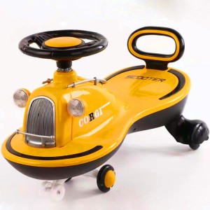 静音万向轮溜溜车防侧翻宝宝音乐摇摆扭扭车老爷车复古儿童妞妞车