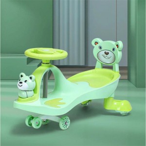 新款防侧翻1到8岁静音轮音乐儿童玩具摇摆车宝宝可滑行儿童扭扭车