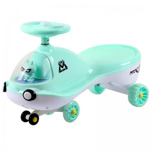 新款儿童摇摆车四轮防侧滑带音乐灯光溜溜车儿童扭扭车