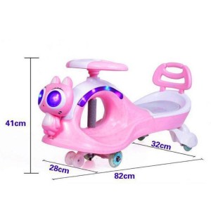 儿童摇摆车 时尚音乐炫彩灯光溜溜车 环保材质扭扭车