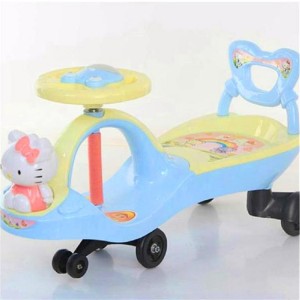 儿童扭扭车 摇摆车1-3-6岁KT猫卡通样式宝宝溜溜滑步车