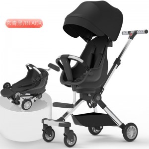 One-click folding stroller, lightweight two-way high-view dining chair, baby walking artifact for infants