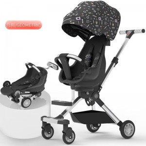 One-click folding stroller, lightweight two-way high-view dining chair, baby walking artifact for infants