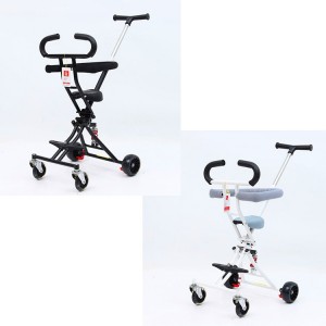 Baby sliding artifact, stroller, foldable, lightweight and easy, with shock absorption, portable shed, stroller, baby walking artifact