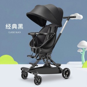 Baby walker, can lie down, foldable, rotatable, two-way baby, high landscape, lightweight baby stroller, children&#039;s roll-away artifact