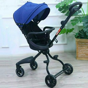 high landscape baby stroller, portable baby stroller for summer, roller SHEN device, two-way stroller